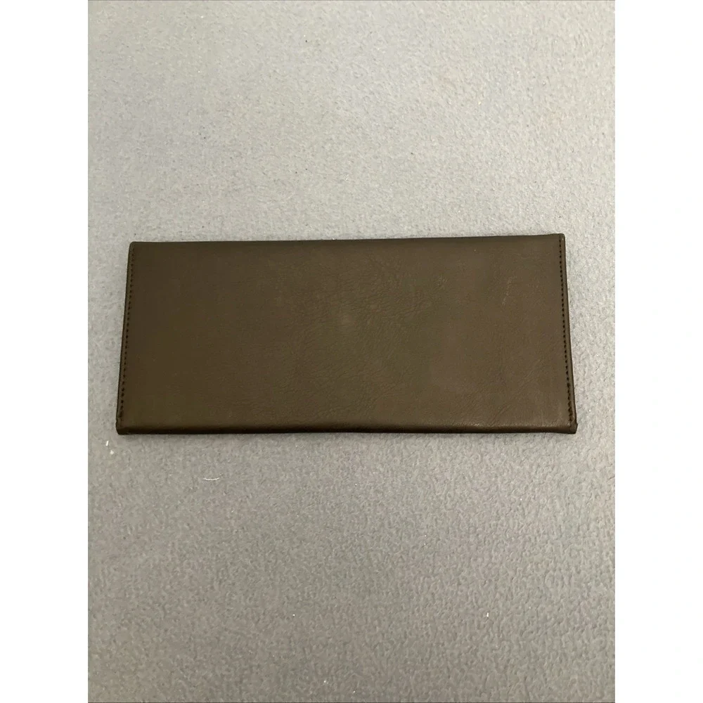 Cunard Shipping Black Faux Leather Travel Wallet Organizer for Tickets, Cash ETC